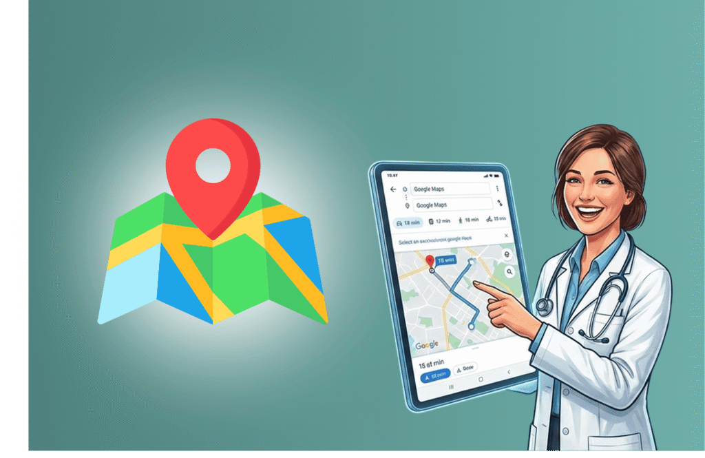 صورة خرائط أهمية Google Maps للأطباء
